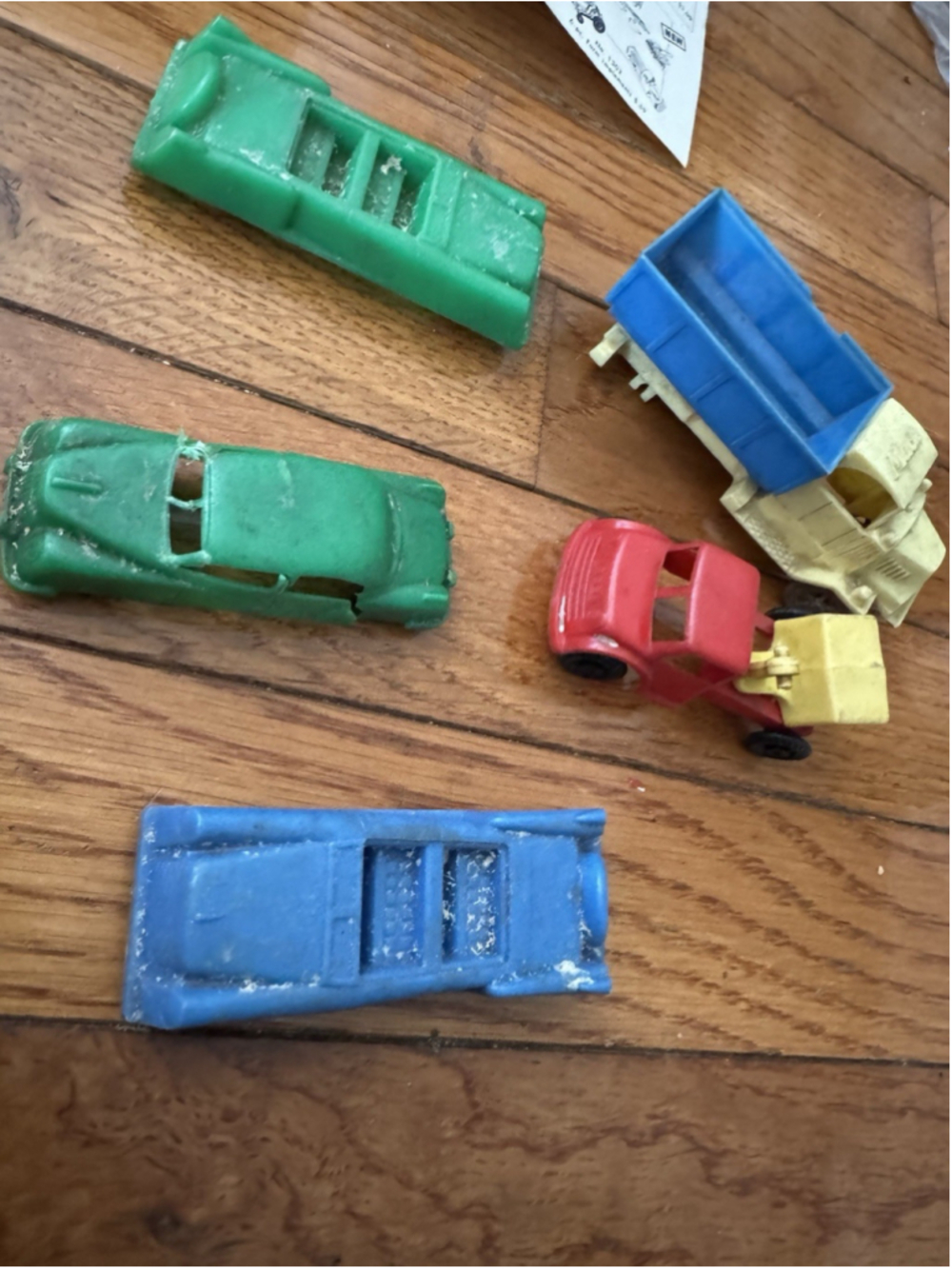 Vintage Plasticville USA Toy Vehicle Lot Bus Truck Cars + 1956 Play Guide - Picture 6 of 7